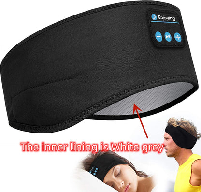 Sleep Soundly with Wireless Bluetooth Headband: Comfortable Music Earphones and Eye Mask