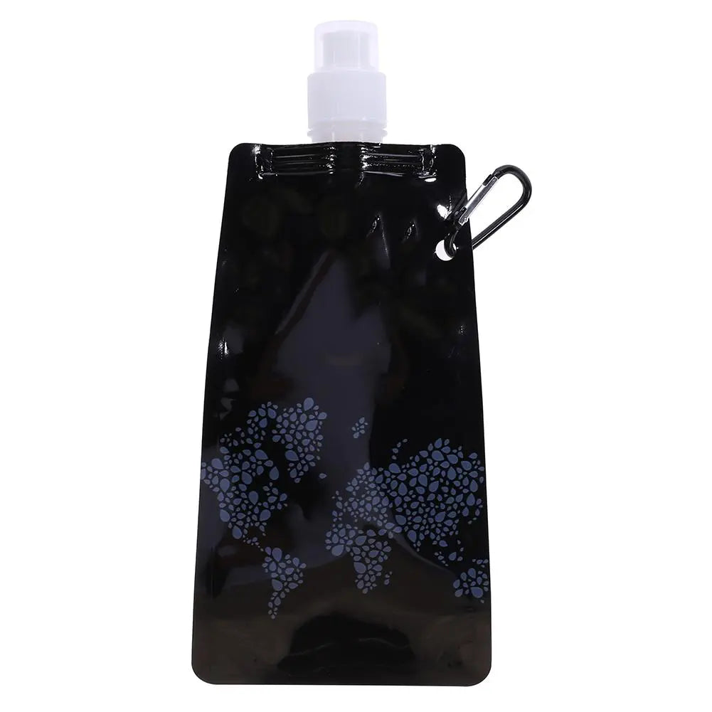 Portable Soft Flask Set: Foldable Water Bags for Outdoor Adventures—Available in 480/700ml with Bonus Water Bucket