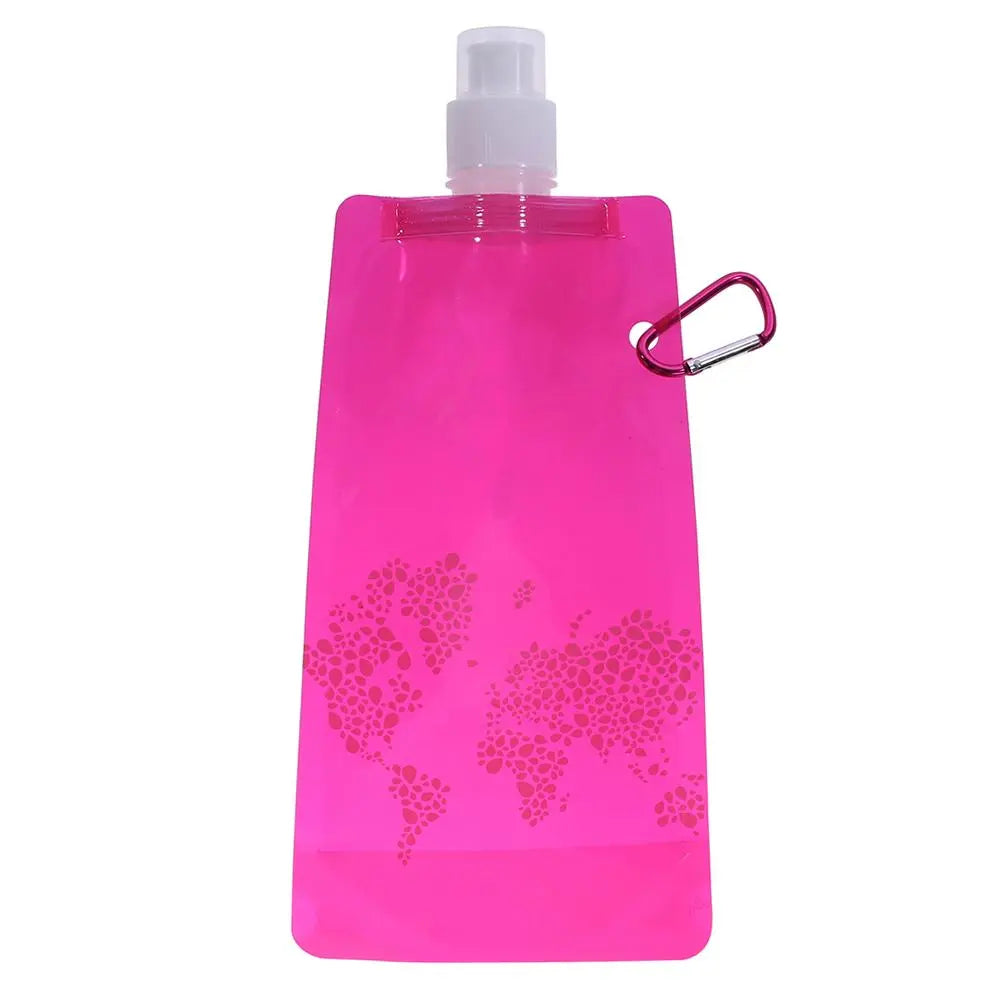 Portable Soft Flask Set: Foldable Water Bags for Outdoor Adventures—Available in 480/700ml with Bonus Water Bucket