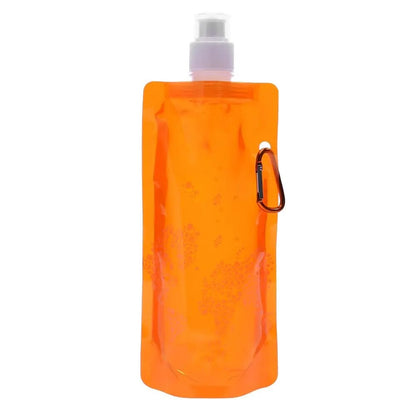 Portable Soft Flask Set: Foldable Water Bags for Outdoor Adventures—Available in 480/700ml with Bonus Water Bucket