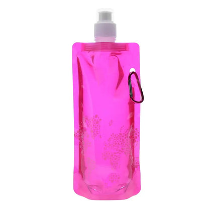 Portable Soft Flask Set: Foldable Water Bags for Outdoor Adventures—Available in 480/700ml with Bonus Water Bucket