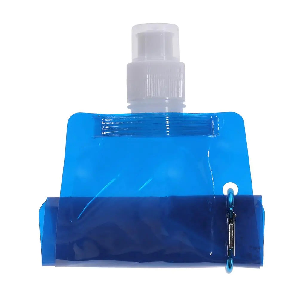 Portable Soft Flask Set: Foldable Water Bags for Outdoor Adventures—Available in 480/700ml with Bonus Water Bucket